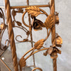 Florentine Metal And Glass Etagere