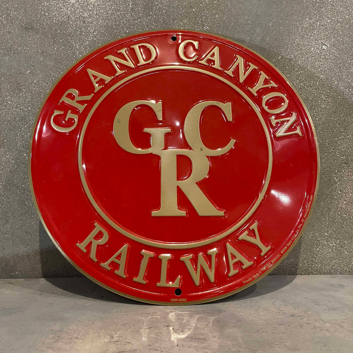 Tin Metal Railway Sign
