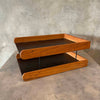Post Modern Oak Desktop Paper/ File Organizer