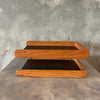 Post Modern Oak Desktop Paper/ File Organizer