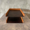 Post Modern Oak Desktop Paper/ File Organizer