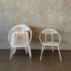 Mid Century Patio Set By Rid-Jid With Foldable Chairs
