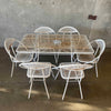 Mid Century Patio Set By Rid-Jid With Foldable Chairs