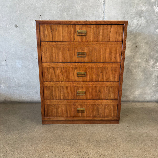 Mid Century Dixie Campaign Chest Of Drawers