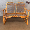 Vintage Snowshoe 1960's Love Seat by Sno Craft Bentwood Construction