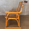 Vintage Snowshoe 1960's Love Seat by Sno Craft Bentwood Construction