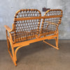 Vintage Snowshoe 1960's Love Seat by Sno Craft Bentwood Construction