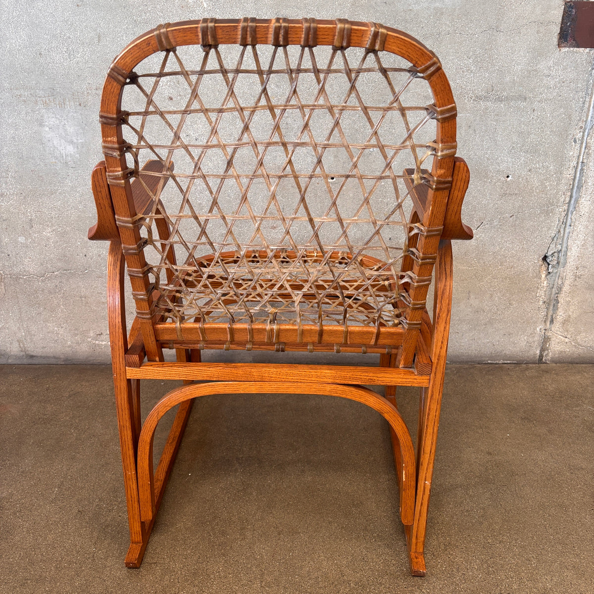 Vintage Snowshoe 1960's Chair by Sno Craft Bentwood Construction