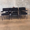 6 Dining Chairs HD Buttercup Black Boucle w/Hairpin Legs