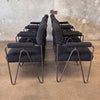 6 Dining Chairs HD Buttercup Black Boucle w/Hairpin Legs