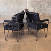 6 Dining Chairs HD Buttercup Black Boucle w/Hairpin Legs