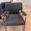 6 Dining Chairs HD Buttercup Black Boucle w/Hairpin Legs