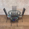 Arthur Umanoff Wrought Iron Table & 4 Chairs