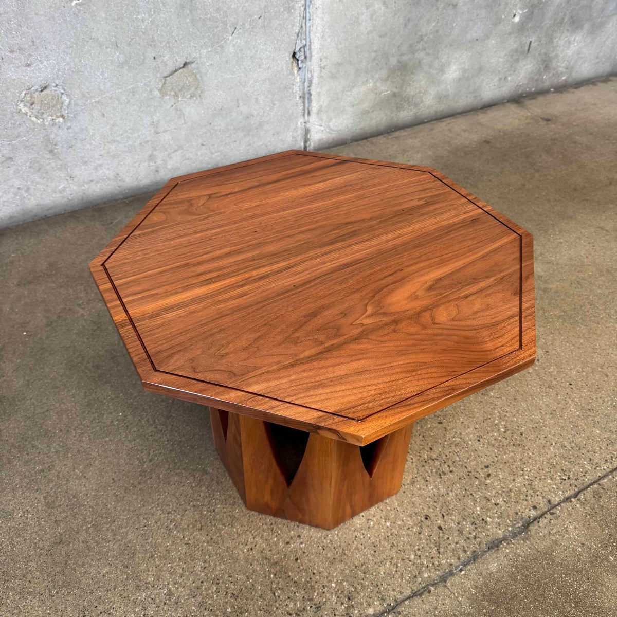 Mid Century Walnut Side Table C. 1955