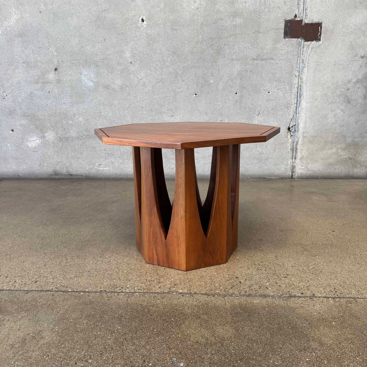Mid Century Walnut Side Table C. 1955