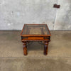 Moroccan Side Table Glass Top