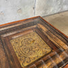 Moroccan Side Table Glass Top