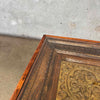 Moroccan Side Table Glass Top