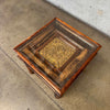 Moroccan Side Table Glass Top