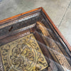 Moroccan Side Table Glass Top