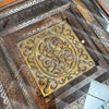 Moroccan Side Table Glass Top