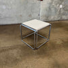 Pair Marcel Breuer White Side Tables
