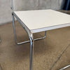 Pair Marcel Breuer White Side Tables