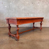 Antique Painted Pine English Coffee Table