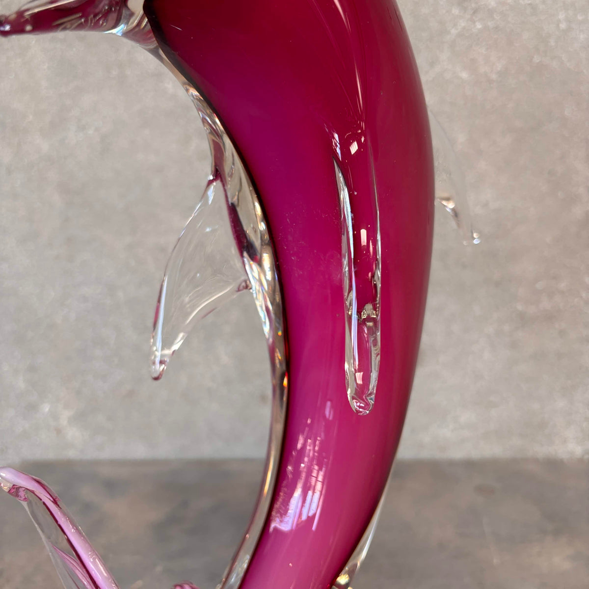 Italian Mid Century Murano Glass Dolphin by Vetri Di Murano