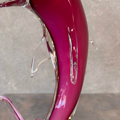 Italian Mid Century Murano Glass Dolphin by Vetri Di Murano
