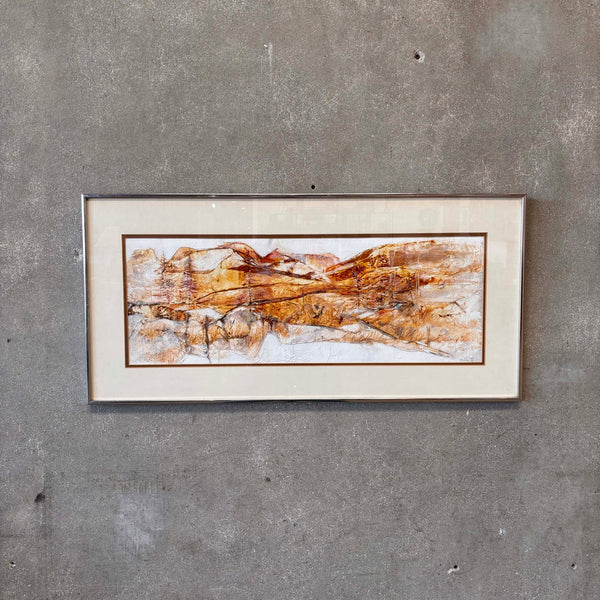 Original Mixed Media "Red Mountain" by Gail Price