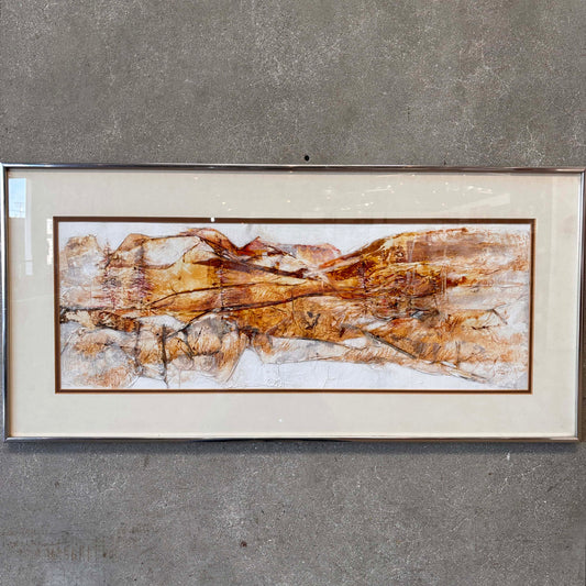 Original Mixed Media "Red Mountain" by Gail Price