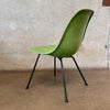 Modernica Shell Chair - Forrest Green LCW X-Base on Green Apple Fiber Base