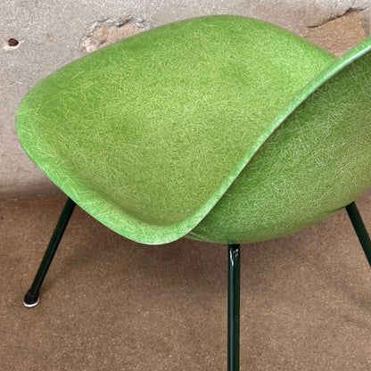 Modernica Shell Chair - Forrest Green LCW X-Base on Green Apple Fiber Base