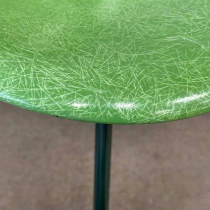 Modernica Shell Chair - Forrest Green LCW X-Base on Green Apple Fiber Base