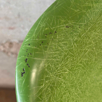 Modernica Shell Chair - Forrest Green LCW X-Base on Green Apple Fiber Base