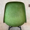 Modernica Shell Chair - Forrest Green LCW X-Base on Green Apple Fiber Base