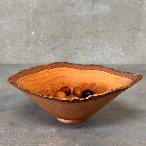 Jerry Kermod Wood Art Bowls & Mini Wood Fruits