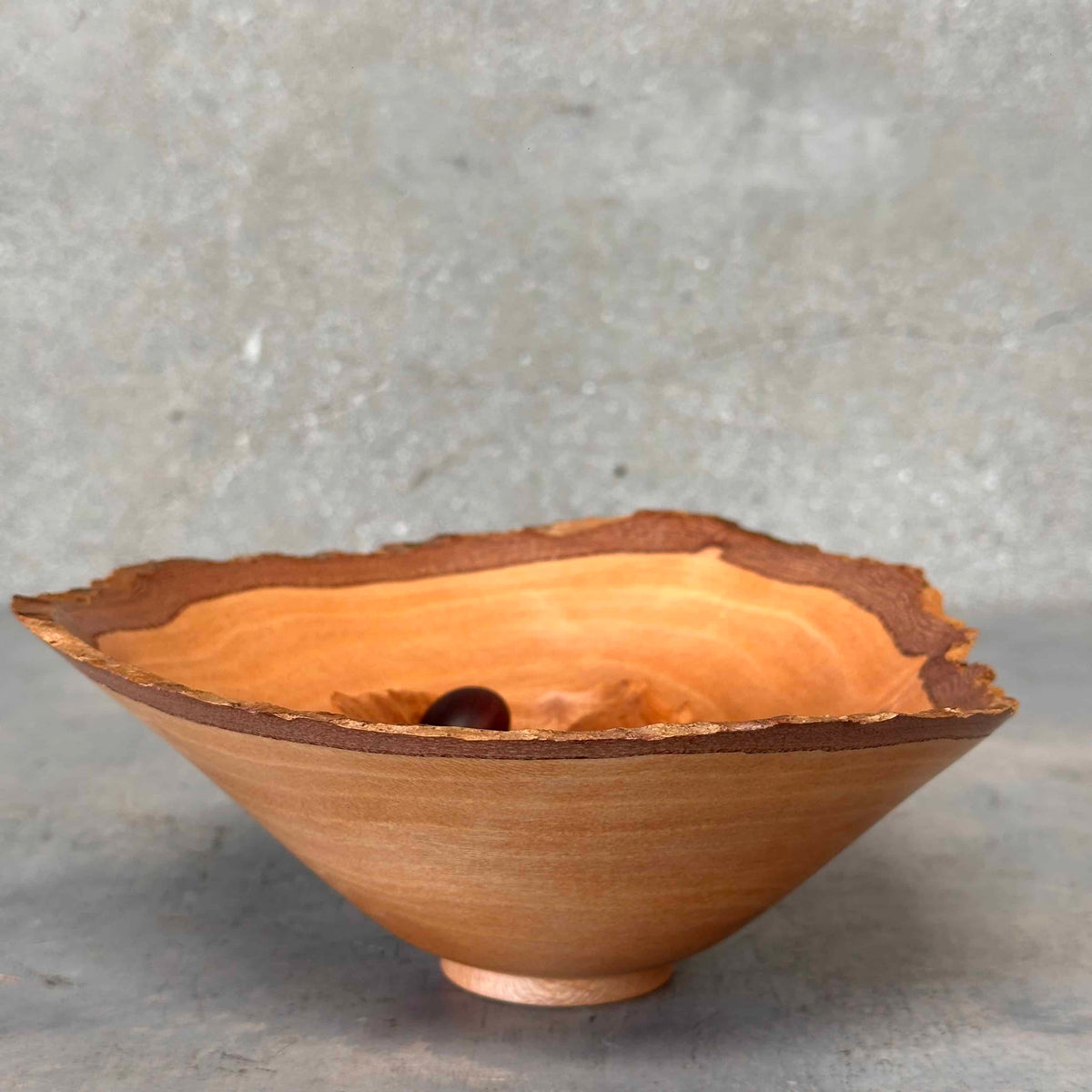 Jerry Kermod Wood Art Bowls & Mini Wood Fruits