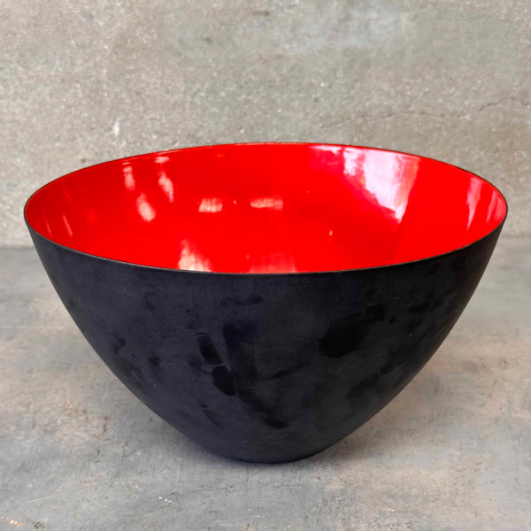 1950s Large Krenit Danish Modern Enamel Bowl