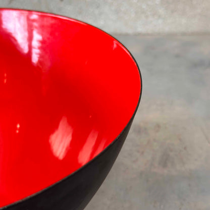 1950s Large Krenit Danish Modern Enamel Bowl