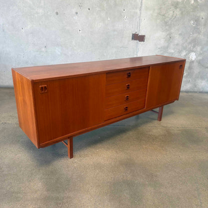 1960s Danish Modern Teak "Karson" Credenza by Erik Wortz of Denmark