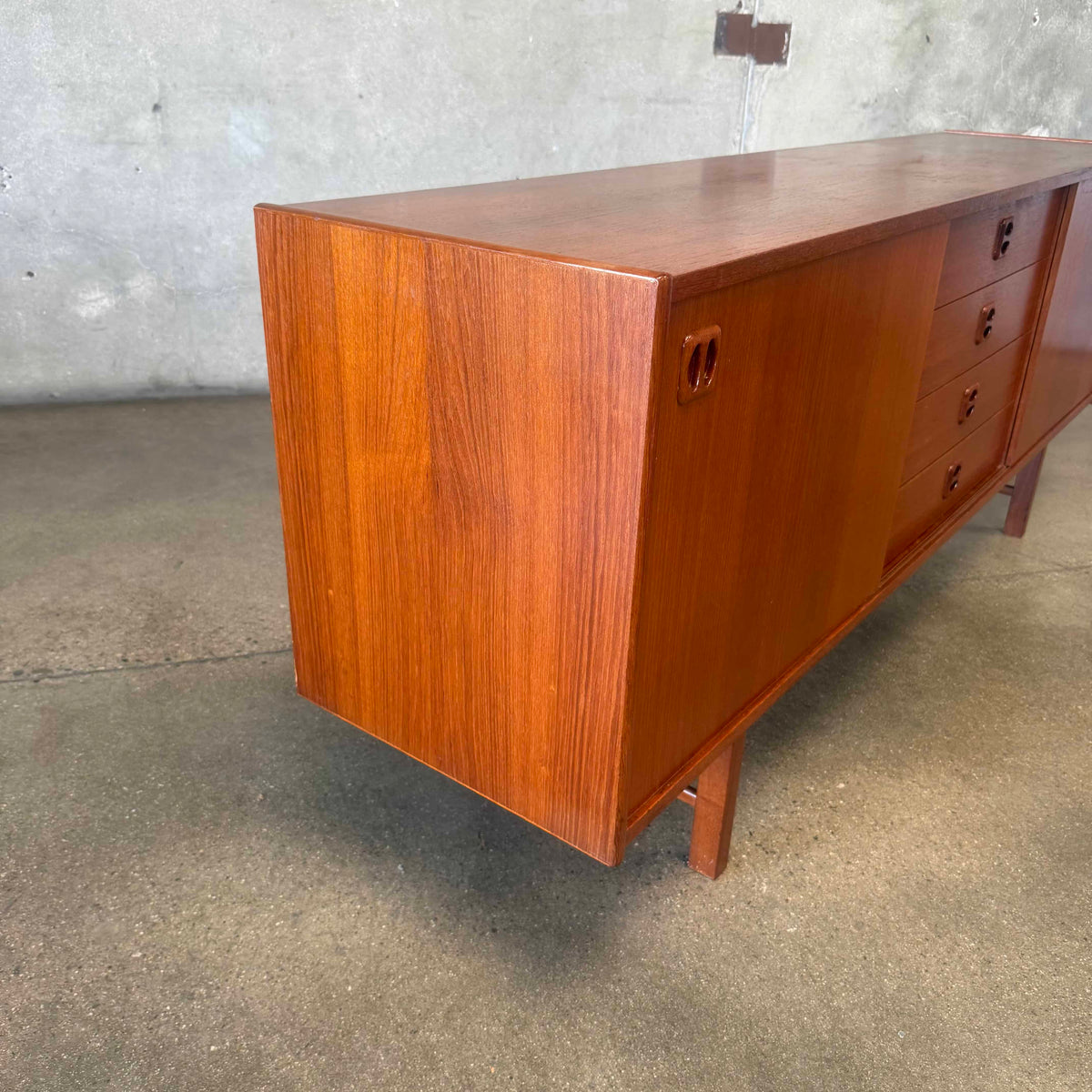 1960s Danish Modern Teak "Karson" Credenza by Erik Wortz of Denmark