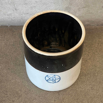 Vintage Star Stoneware #2 Two Gallon Glazed Crock (Circa 1900-1945)