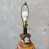 Epic 60s Brutalist Burnt Orange Ceramic Lamp