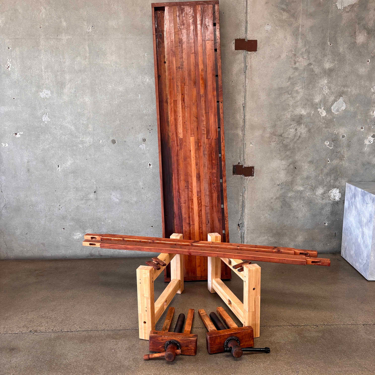 Early 20th Century Christienson Mahogany Work Bench