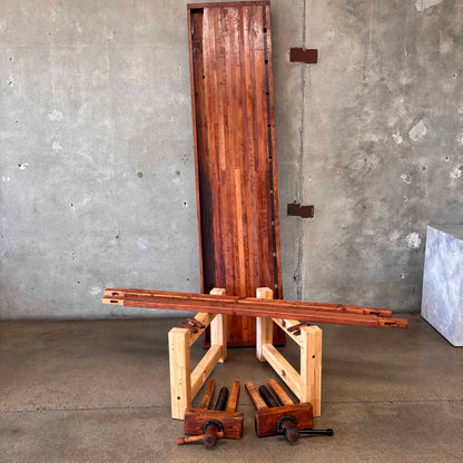 Early 20th Century Christienson Mahogany Work Bench