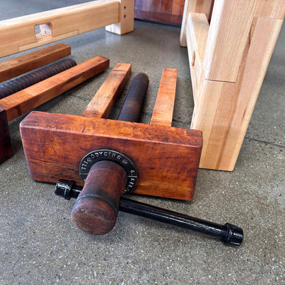 Early 20th Century Christienson Mahogany Work Bench