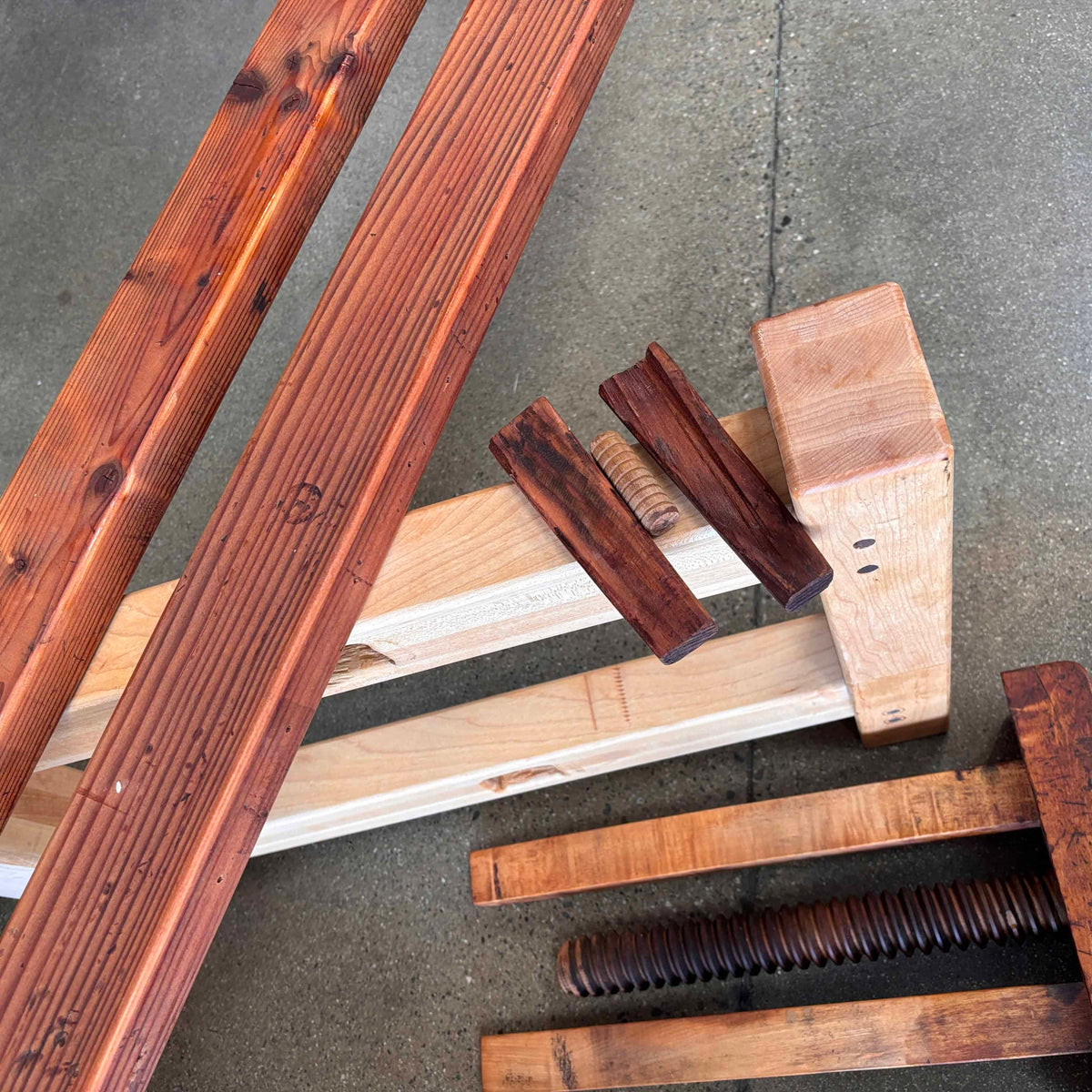 Early 20th Century Christienson Mahogany Work Bench