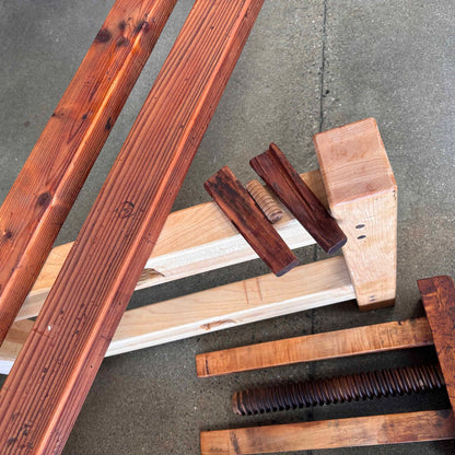 Early 20th Century Christienson Mahogany Work Bench